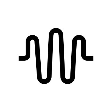 Ses dalgası mini çizgi, simgesi