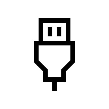 USB mini çizgi, simgesi