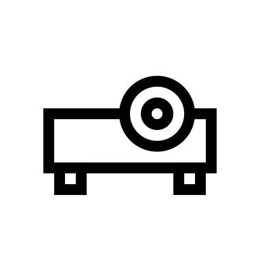 Projektör mini çizgi, simgesi