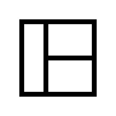 Düzen okumak mini çizgi, simgesi