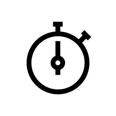 Saat, zaman mini çizgisi, simgesi