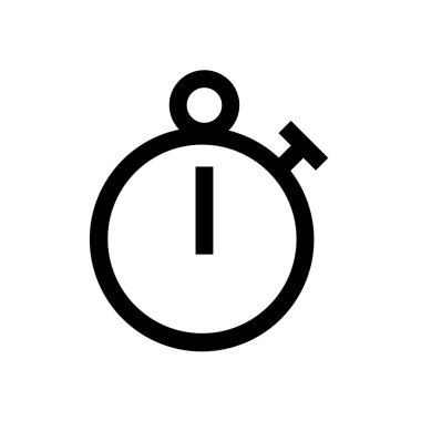 Saat, zaman mini çizgisi, simgesi