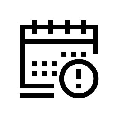 Takvim mini çizgi, simgesi