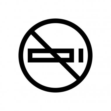 Hayır yasaktır mini çizgi, simgesi