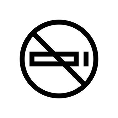 Hayır yasaktır mini çizgi, simgesi