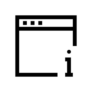 Tarayıcı mini çizgi, simgesi