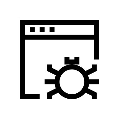 Tarayıcı mini çizgi, simgesi