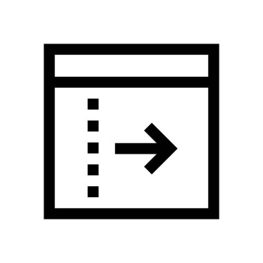 Tarayıcı mini çizgi, simgesi