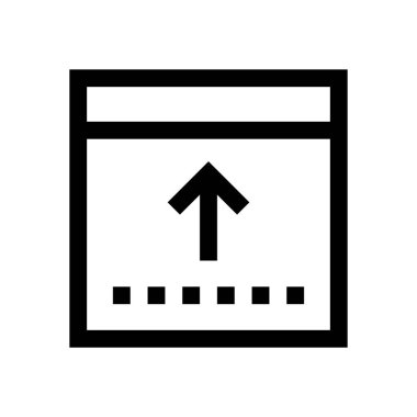 Tarayıcı mini çizgi, simgesi