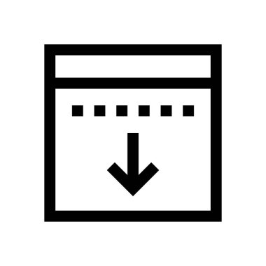 Tarayıcı mini çizgi, simgesi