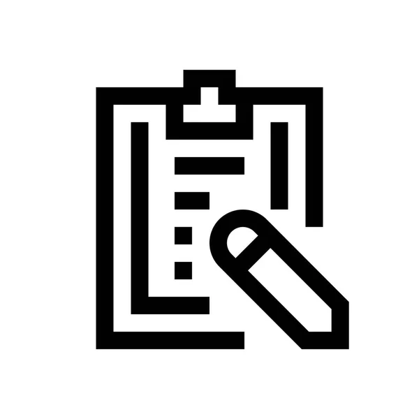 Büroklammer Mini Line, Symbol — Stockvektor