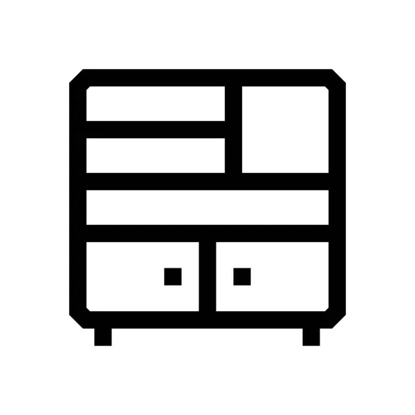 Wardrope mini line, pictogram — Stockvector