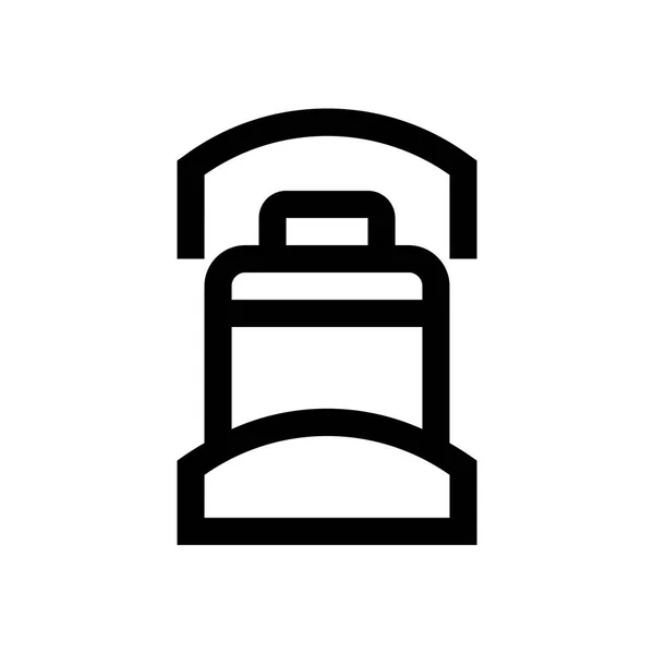 Postel mini line, ikona — Stockový vektor