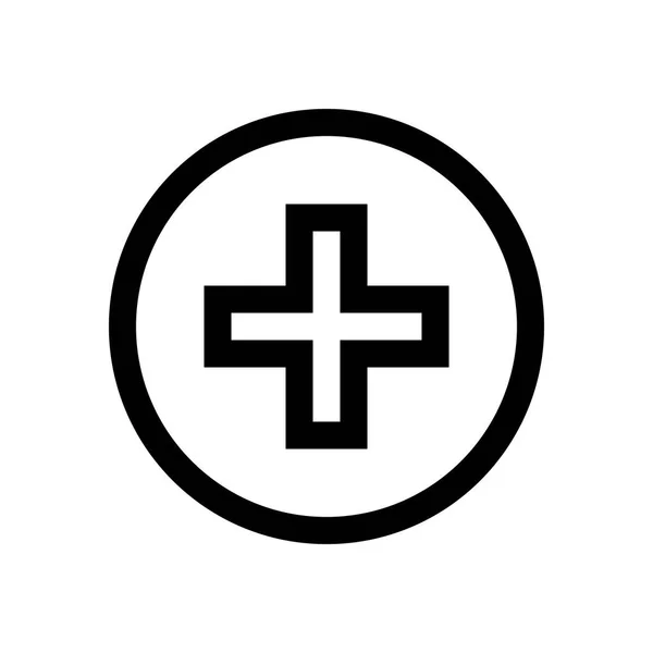 Suporte hospitalar mini linha, ícone — Vetor de Stock