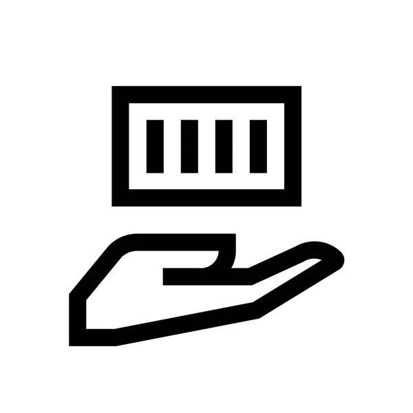 Verzekering mini line, pictogram — Stockvector