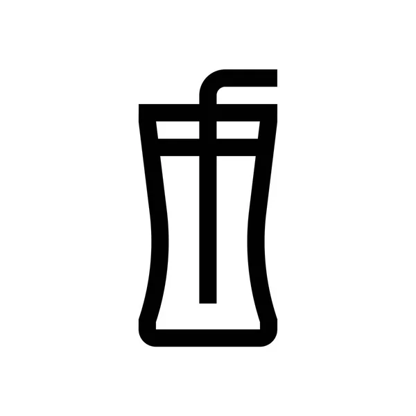 Kall dryck mini line, ikon — Stock vektor