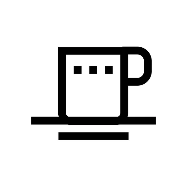 Mini línea de café, icono — Archivo Imágenes Vectoriales