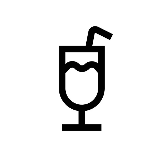 Fika, kall dryck mini linje, ikon — Stock vektor