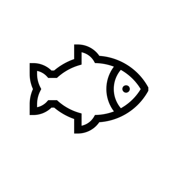 Mini linha de peixe, ícone , — Vetor de Stock