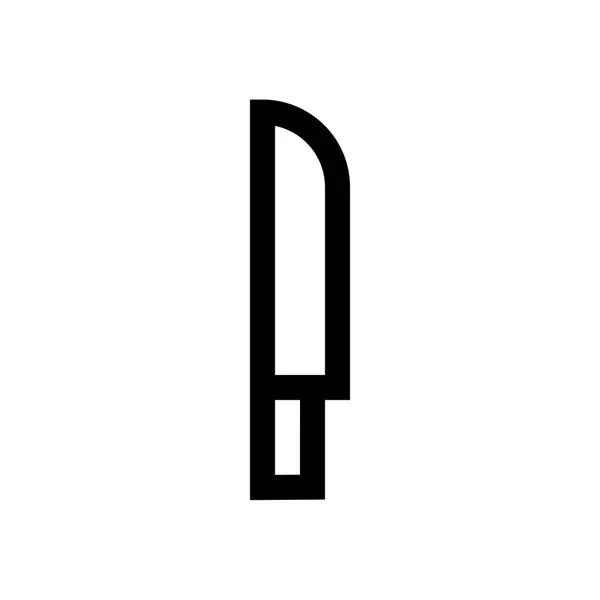 Kniv mini line, ikon — Stock vektor