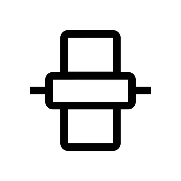 Váleček mini line, ikona — Stockový vektor
