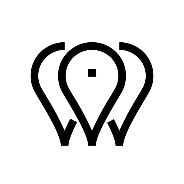 Location mini line, icon Stock Vector Image by ©Howcolour #145521017