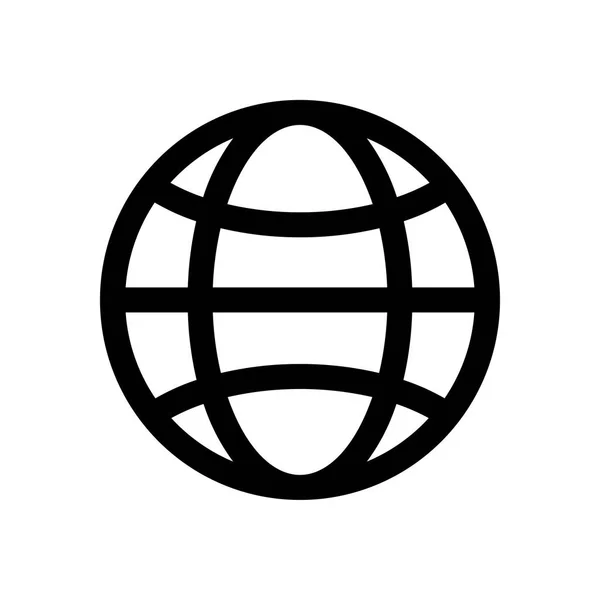 Globe mini line, ikona — Wektor stockowy