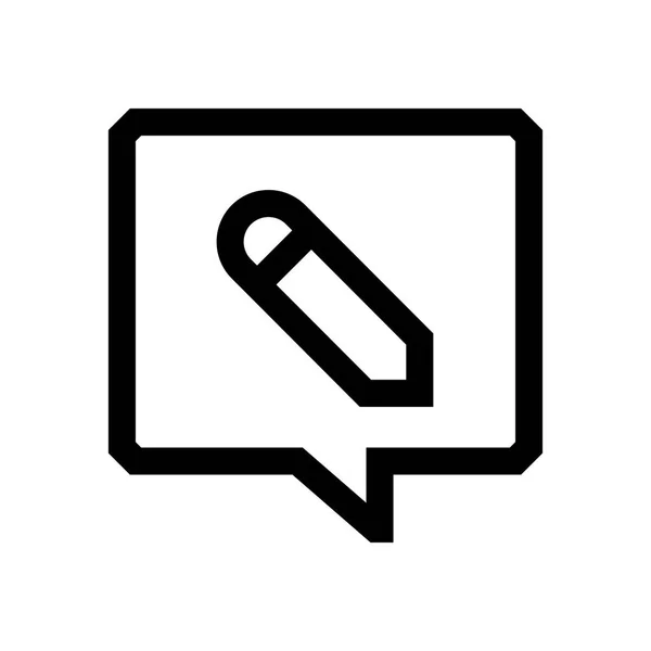 Bulle de parole mini ligne, icône — Image vectorielle