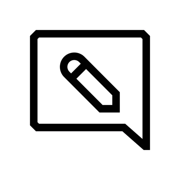 Bulle de parole mini ligne, icône — Image vectorielle
