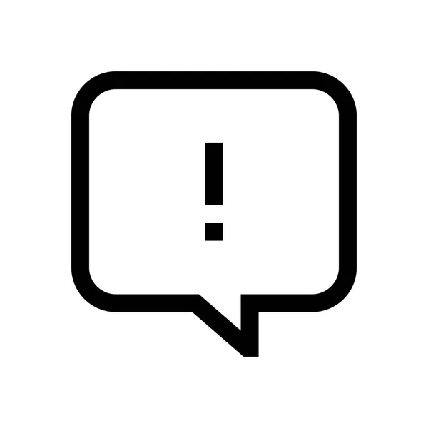 Speech bubble mini line, icon — Stock Vector