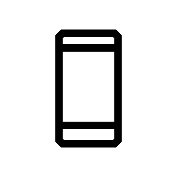 Teléfono móvil mini línea, icono — Archivo Imágenes Vectoriales