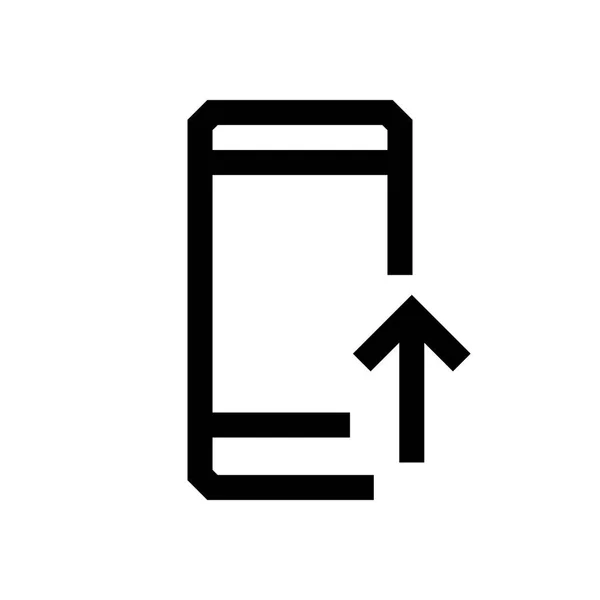 Teléfono móvil mini línea, icono — Archivo Imágenes Vectoriales