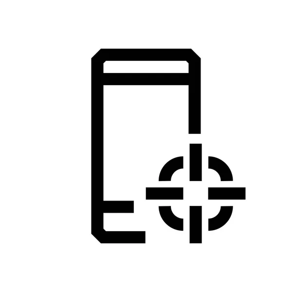 Handy Mini Line, Symbol — Stockvektor