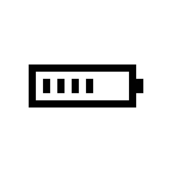 Mini ligne de batterie de téléphone portable, icône — Image vectorielle