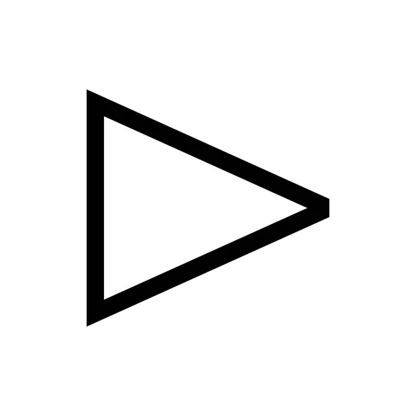 Spelare, knappen mini linje, ikon — Stock vektor