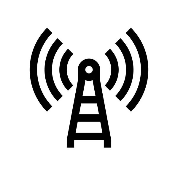 Type de signal mini ligne, icône — Image vectorielle