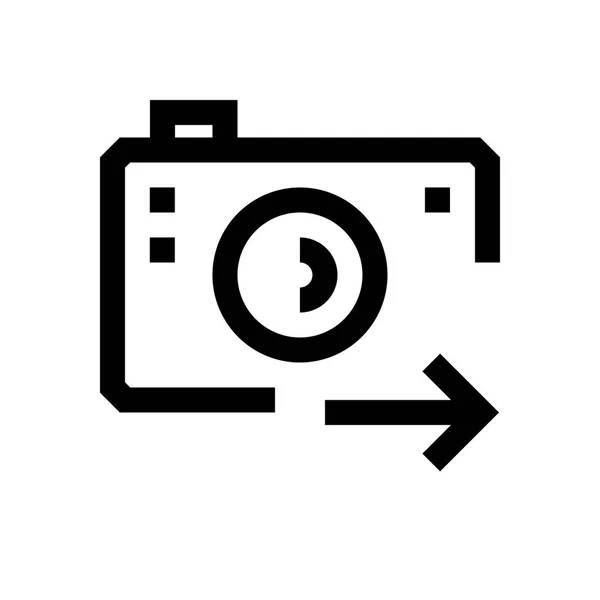 Линия мини-камеры, значок — стоковый вектор