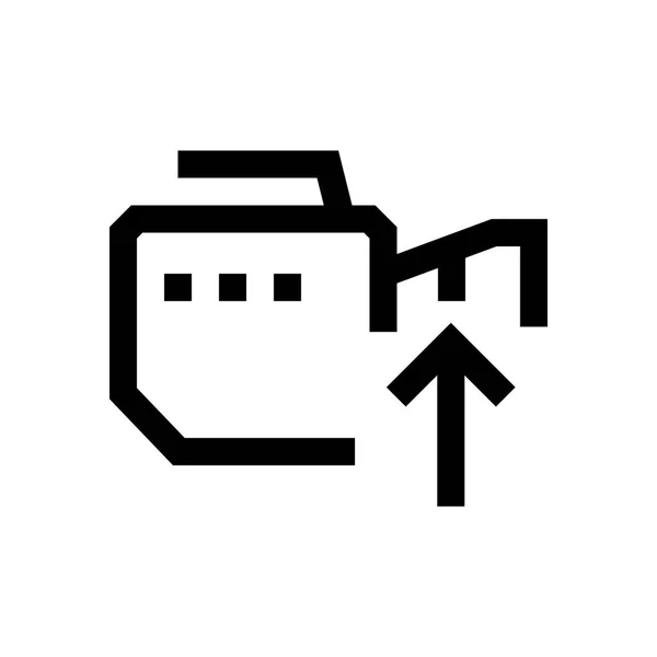 Video camera mini line, icon — Stock Vector