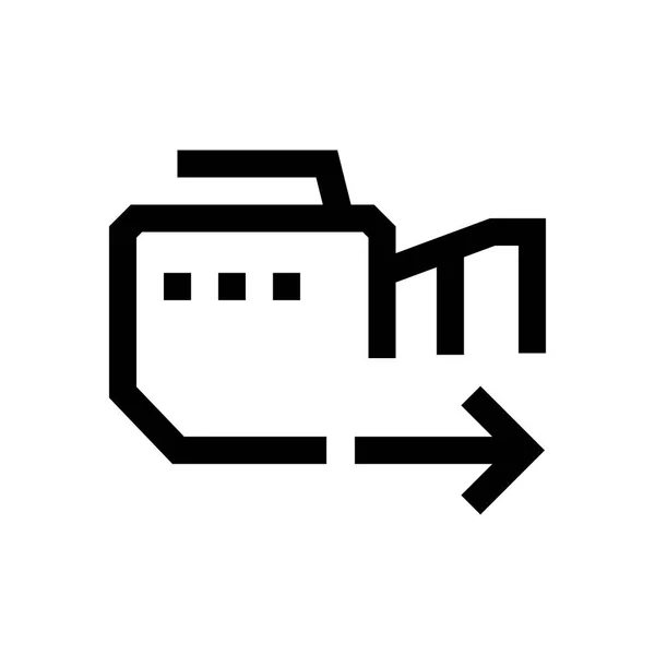 Videokamera Mini Line, Symbol — Stockvektor