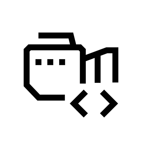 Videokamera Mini Line, Symbol — Stockvektor