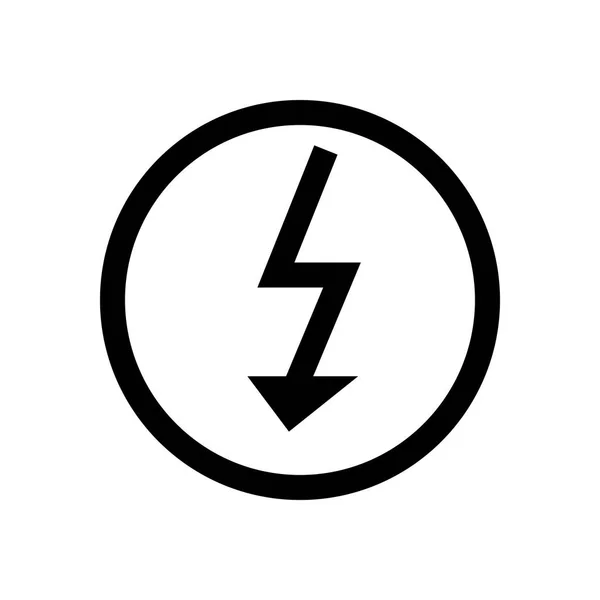 Flash mini línea, icono — Vector de stock