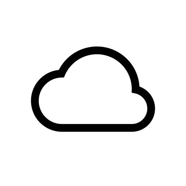 Mini ligne Cloud, icône — Image vectorielle