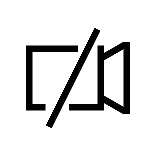 Camera mini line, pictogram — Stockvector