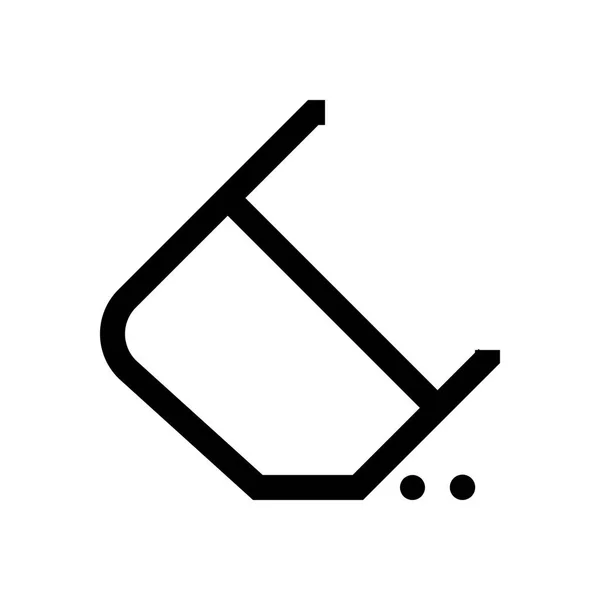 Mini-Linie für Bürogeräte, Symbol — Stockvektor