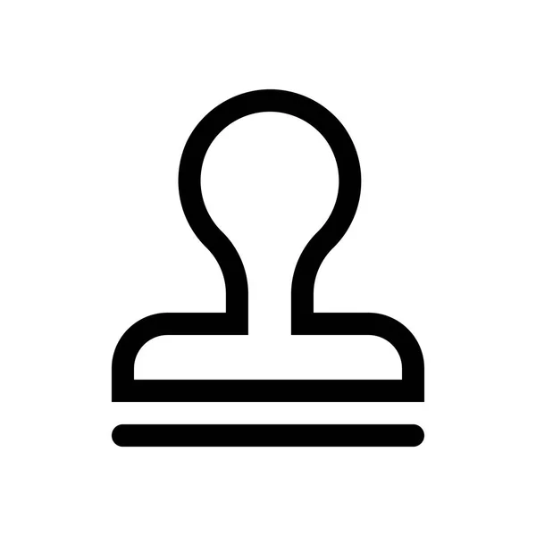 Outil de bureau mini ligne, icône — Image vectorielle