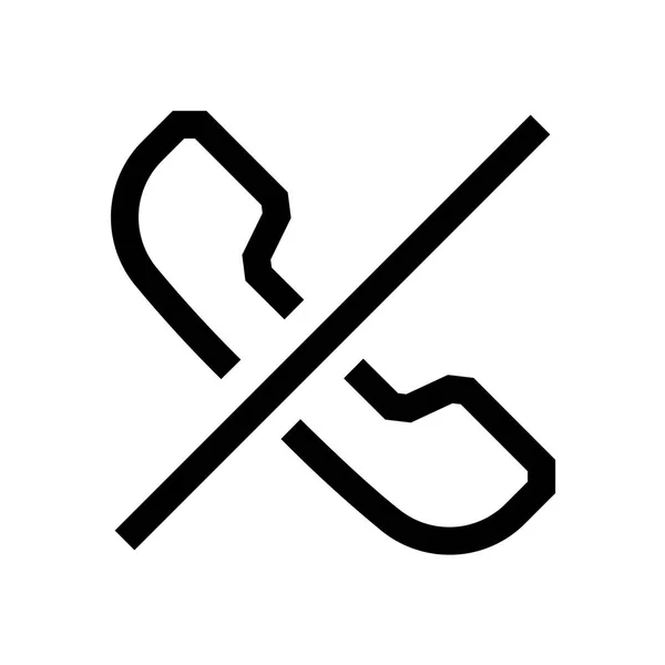 Mini telefoonlijn, pictogram — Stockvector