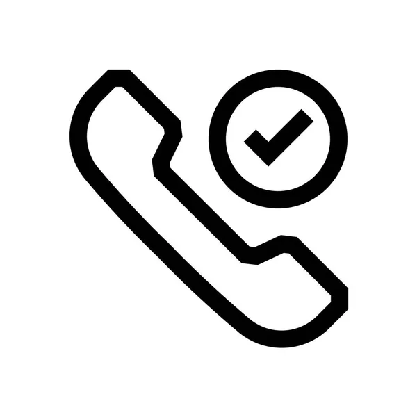 Mini linea telefonica, icona — Vettoriale Stock