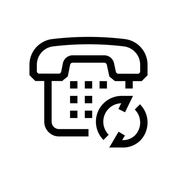 Teléfono mini línea, icono — Vector de stock