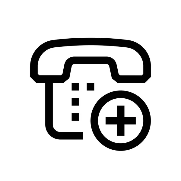 Телефон мини-линия, значок — стоковый вектор