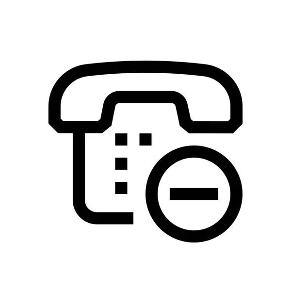 Mini telefonvonal ikon — Stock Vector